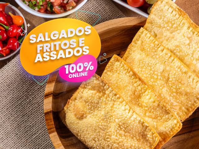 Salgados fritos e assados